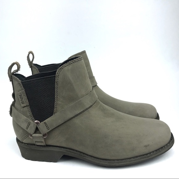 Teva Chelsea Leather Suede Ankle Boots - Picture 1 of 8